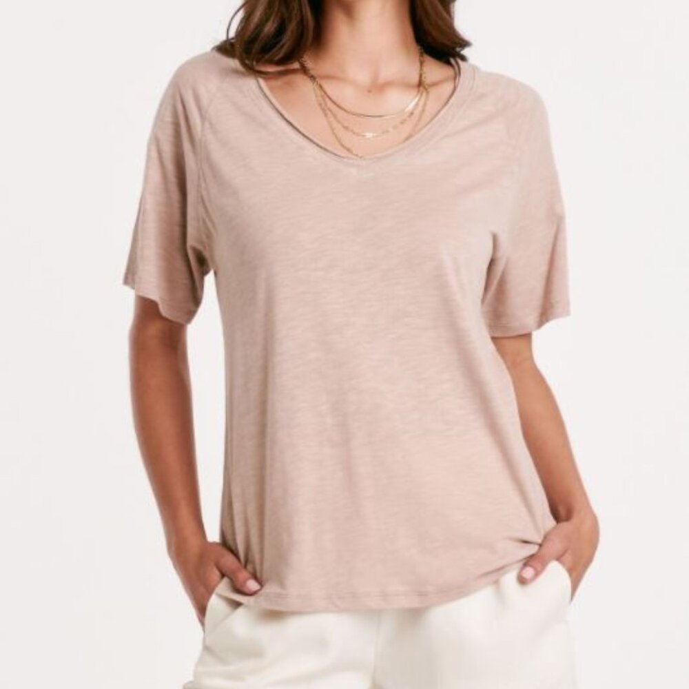 Another Love Taylor Warm Sand Raglan Sleeve Top